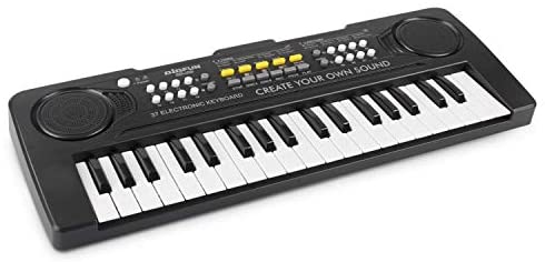 aPerfectLife Kids Keyboard Piano, 37 Key Portable Electronic Piano for Kids, Digital Music Piano Keyboard Educational Toys for 3 4 5 6 7 8 Year Old Girls Boys (Black)