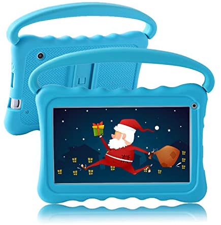 Kids Tablet 7 inch Toddler Tablet for Kids Edition Tablet with WiFi Dual Camera Children’s Tablet for Toddlers 32GB Android 10 with Parental Control Shockproof Case Google Play YouTube Netflix (Blue)