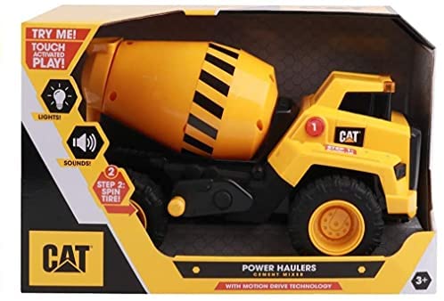 Cat Construction Power Haulers Cement Mixer, Yellow