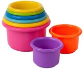 The First Years Stack up Cup Toys, Multi, 8 Count.