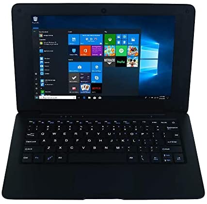Portable Windows 10 10.1inch Education Laptop Notebook Computer Learning Laptop Netbook for Kids Men Women (3GB/32GB, Black)