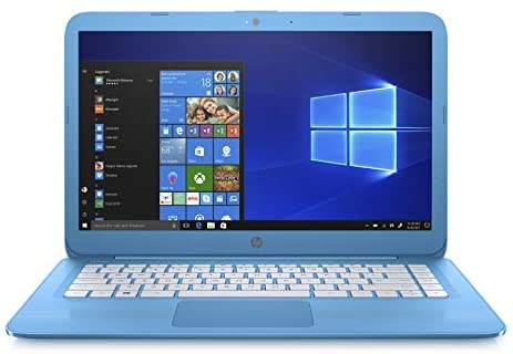 HP Stream 14-inch Laptop, Intel Celeron N3060 Processor, 4 GB SDRAM Memory, 32 GB eMMC storage, Windows 10 Home in S Mode with Office 365 Personal for one year (14-cb010nr, Aqua Blue)