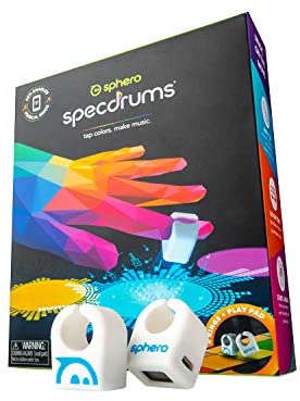 Sphero Specdrums (2 Rings) App-Enabled Musical Rings with Play Pad Included - White (SD01WRW2), Package may vary