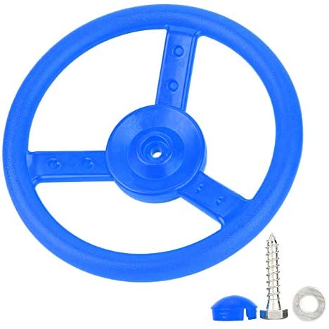 Alomejor Plastic Steering Wheel Children's Game Small Steering Wheel Ideal for Kids Children Climbing Frame Tree House Play House