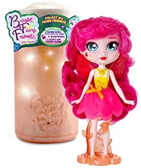 BFF Bright Fairy Friends Doll - Fairy Doll with Twinkle Lights Wings, 4 Surprise Doll Accessories and a Night Light for Kids, Gift for Kids 3 years and Older, New Series 2 Fairies
