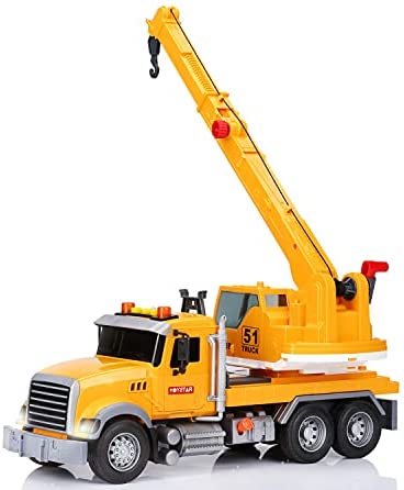 Big Truck Toys Crane Inertial Toy Car wiht Lights and Sound Module for Boys
