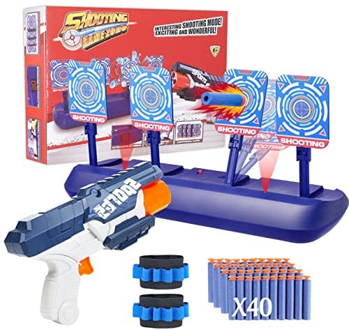 Snorain Gun Targets, Electronic Scoring Auto Reset Shooting Digital Target for Nerf Guns Toys , Ideal Christmas Gift Toy for Kids, Teens, Boys & Girls