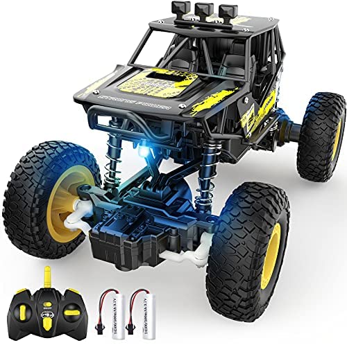 Remote Control Car Metal 1:20 Scale 4WD All Terrains Monster Truck Crawler RC Cars Electric Toy Vehicle Off Road 2X Rechargeable Batteries 54+mins Gift for Boys Kids Adults