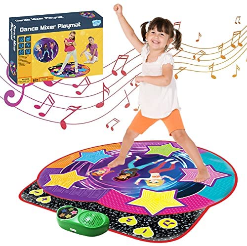 BNLLD Electronic Light Up Dance Mat for Kids and Adults Dance Revolution Mat Gift Toys for Boys Girls with LED Lights, Adjustable Volume/Speed, Built-in Music, Free/Game Mode(37.8