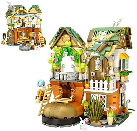 Friends Treehouse Fairy Toys Creative Forest Tree House Mini Building Sets for Kids Age 8+, 709 PCS with 2 Mini-Figures