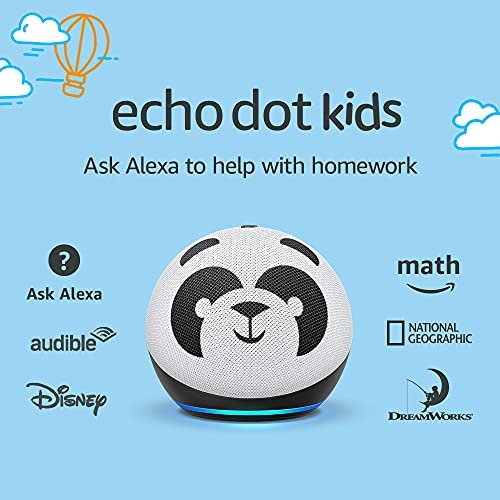 Echo Dot (4th Gen) Kids | Designed for kids, with parental controls | Panda