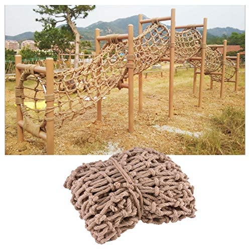 Climbing Net for Kids, Treehouse Safety Net Child Swing Fence Netting Rope Ladder Truck Trailer Heavy Duty Cargo Net Balcony Stair Playground Protection Net Grid 10cm (Size : 110m(333ft))