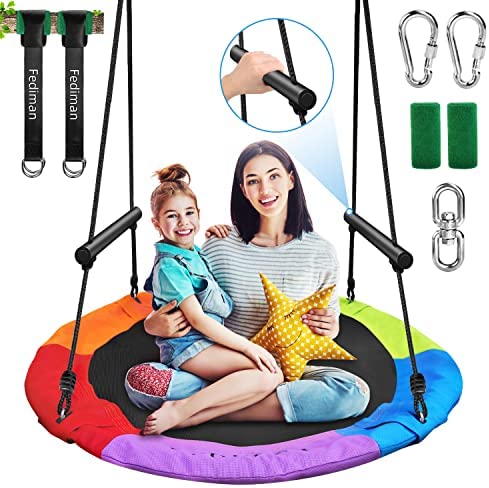 700lbs Saucer Tree Swing for Kids, 40