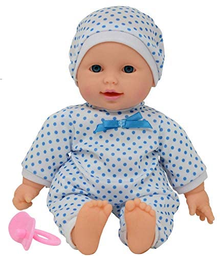 11 inch Soft Body Boy Baby Doll in Gift Box - Doll Pacifier Included -Toy Dolls for Boys and Toddlers