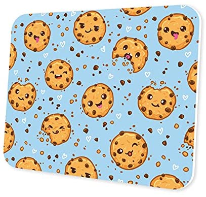 Cute Cookie Mouse Pad - Kawaii Computer Laptop Mousepad for Kids Girls Boys Gaming Eco-Friendly Non-Slip Waterproof