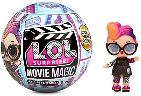LOL Surprise Movie Magic Dolls with 10 Surprises Including Limited Edition Doll, Film Scenes, Movie Prop Accessories, Color Change – Collectible Gift for Kids, Toys for Girls Boys Ages 4 5 6 7+ Years
