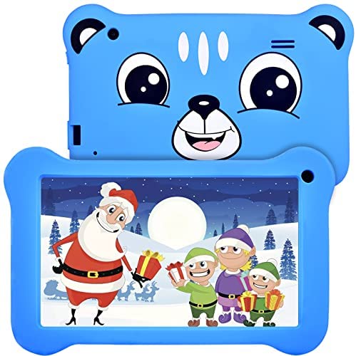 Milen Products Tablet for Kids, Android 9 Kids Tablet 2GB +16 GB Learning Tablet with 7 inch IPS Eye Protection Screen Dual Cameras WiFi GMS Certified Kids-Proof Children Tablets Parent Control, Blue