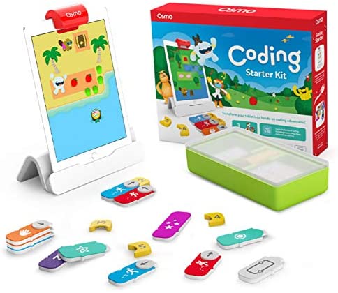 Osmo - Coding Starter Kit for iPad - 3 Educational Learning Games - Ages 5-10+ - Learn to Code, Coding Basics & Coding Puzzles - Christmas Toys - STEM Toy (Osmo iPad Base Included)