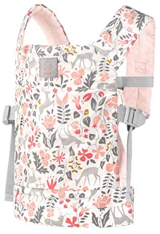 GAGAKU Baby Doll Carrier Front and Back Stuffed Animal Carriers for Little Girls - Pink