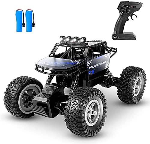 HENEROAR RC Cars,1:14 Scale All Terrain Remote Control Car, 4WD 2.4GHz Off Road Monster Vehicle RC Truck Crawler with Dual Motors, 2 Rechargeable Batteries for 90 Min Play, Toy Gift for Boys Girls