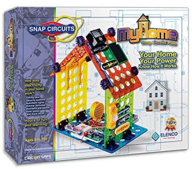 Snap Circuits Elenco My Home Plus Electronics Building Kit for Kids Ages 8 and Up, Amazon Exclusive