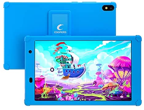 Tablet for Kids 8'' Toddlers Tablet 2GB RAM 32GB Storage Kids Tablet with WiFi Bluetooth Camera Games Kids Software Parental ControlTablet with Proof Case for Child (Blue)