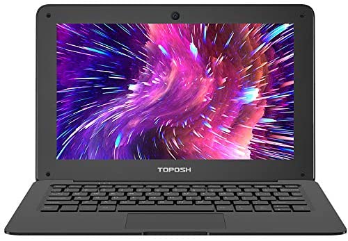 TOPOSH 10.1Inch Kids Laptop Windows 10 PC Notebook Computer 2GB RAM+32GB SSD Atom X5-Z8350 Quad-Core Graphics 1.44 GHz with US Keyboard WiFi Bluetooth