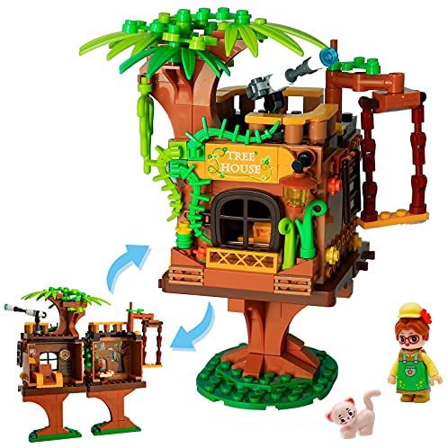 PREPOP Treehouse Building Toys for Kids Age 6-12, STEM Educational Blocks Kit for Girls and Boys, Best Birthday Gifts for 6 7 8 9 10 11 12 Years Old