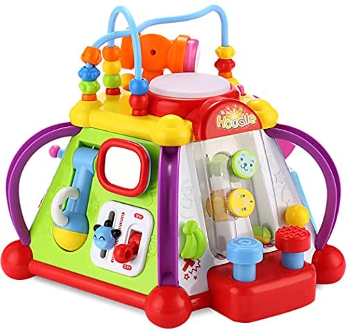 Liberty Imports 15-in-1 Musical Activity Cube Educational Game Play Center Baby Toddler Toy with Lights and Sounds for Early Learning and Development