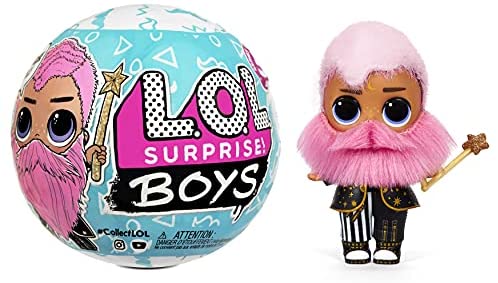 LOL Surprise Boys Series 5 Collectible Boy Doll with 7 Surprises, Reveal Hidden Flocked Hair, Accessories, Gift for Kids, Toys for Girls Boys Ages 4 5 6 7+ Years Old (Styles May Vary)