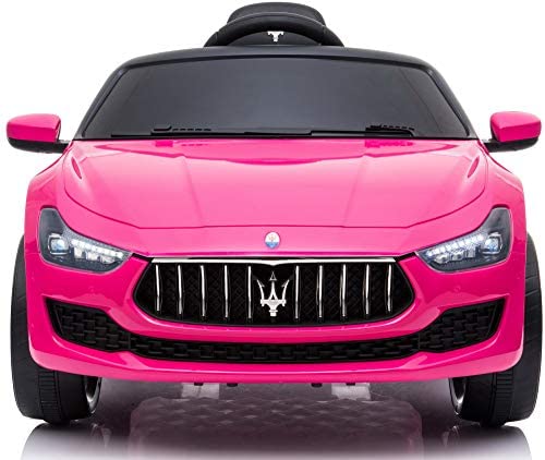 TOBBI Kids Ride On Car Maserati 12V Rechargeable Toy Vehicle w/ MP3 Remote Control Pink