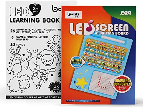 Boxiki kids ABC Learning Book for Toddlers Preschool Learning Toys for Toddlers and Pre-K Kids Aged 3+ Years. Fun Way to Learn to Read, Spell and Write.
