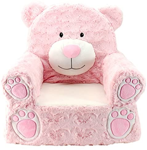 Animal Adventure | Sweet Seats | Pink Bear Children's Plush Chair ,Large/14