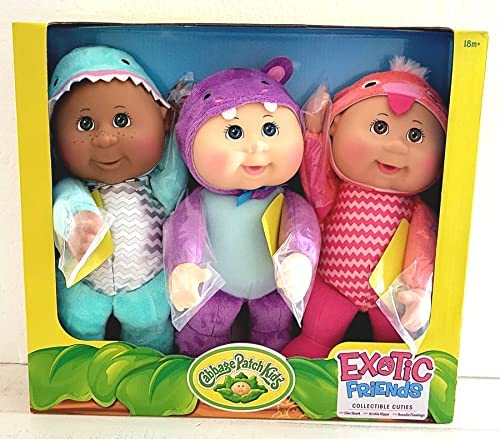 Cabbage Patch Kids Exotic Friends 9-inch Dolls - 3 Pack