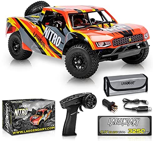 1:8 Large Scale Brushless RC Cars 60+ km/h High Speed - Boys Remote Control Car 4x4 Off Road Monster Truck – Fast Racing Electric Hobby Grade Waterproof Toys Vehicle for Adults and Kids, 30+ Min Play