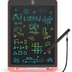LCD Writing Tablet 10 Inch Toddler Doodle Board ,Colorful Drawing Tablet, Erasable Reusable Electronic Painting Pads, Educational and Learning Kids Toy for 3 4 5 6 Year Old Boys and Girls(Pink)