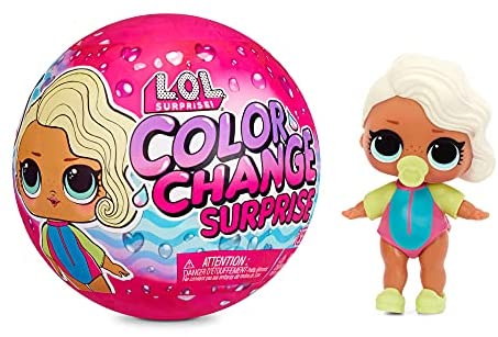 LOL Surprise Color Change Dolls with 7 Surprises Including Including Outfit, Accessories, Color Change Ball- Collectible Doll Toy, Gift for Kids, Toys for Girls Boys Ages 4 5 6 7+ Years Old
