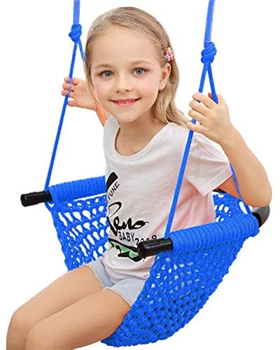 Hi-Na Kids Swing Seats Indoor Hand-Made Kids Swing with Adjustable Rope Outdoor Swing Seat Tree Swing Seat for Kids for Backyard Swing Seat for Kids for Playground Child Swing for Outside