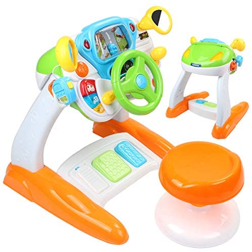 AMOSTING Pretend & Play Ride On Toys for Toddler Boys Girls Learning & Educational Baby Driver Toy Cars for Preschool Kids