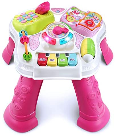 VTech Sit-To-Stand Learn & Discover Table, Pink