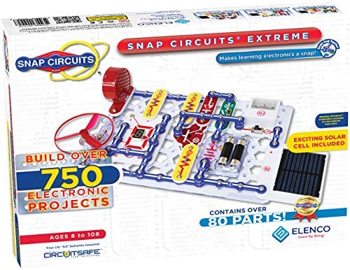 Elenco Snap Circuits Extreme SC-750 Electronics Exploration Kit | Over 750 Projects | Full Color Project Manual | 80+ Snap Circuits Parts | STEM Educational Toy For Kids 8+