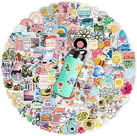 Eoaod Water Bottle Stickers for Kid 200Pcs Cute Stickers for Water Bottles Laptop Stickers Skateboard Stickers for Kids Teens Girls