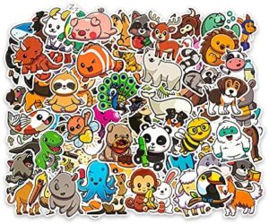 100 PCS Cute Little Animal Aesthetic Vinyl Waterproof Sticker Packs for Kids Teens Toddlers Room Decorations Adults Water Bottles Laptop Skateboard