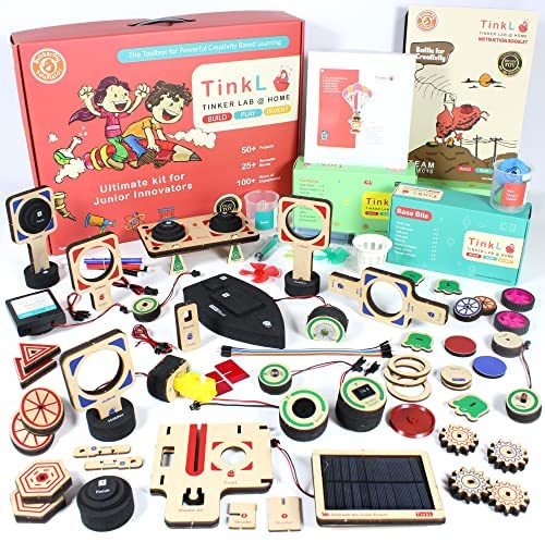 Butterfly EduFields 100+ Jumbo Science Kits for Kids Age 8-12 - Build Your own Robot Electronics kit for Kids with Robots Gun Shooters Solar Cars - stem Building Toys for Birthday Gift