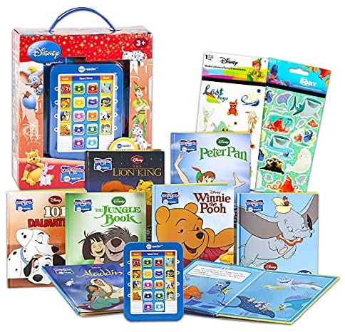 Disney Me Reader Electronic Reader 8 Book Bundle ~ Classic Disney Sound Books for Toddlers, Kids | Disney Me Reader Books with Bonus Stickers (Disney Book for Toddlers)