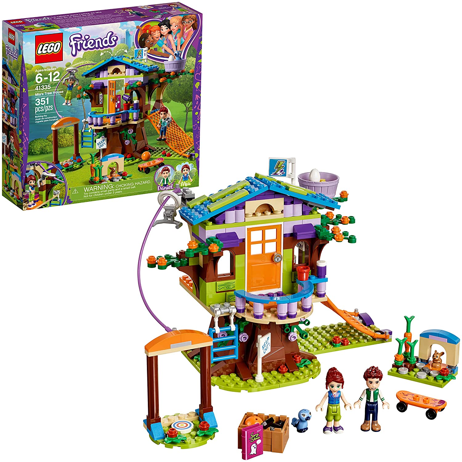 LEGO Friends Mia's Tree House 41335 Creative Building Toy Set for Kids, Best Learning and Roleplay Gift for Girls and Boys (351 Pieces)