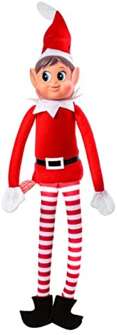 Christmas Elf Behaving Badly Plush Toy | Elfette Novelty Long Bendy Naughty Girl Christmas Doll | 12 Inches