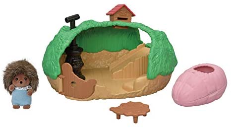 Calico Critters Baby Hedgehog Hideout Playset; Collectible Dollhouse Toy with Figure & Environment Included