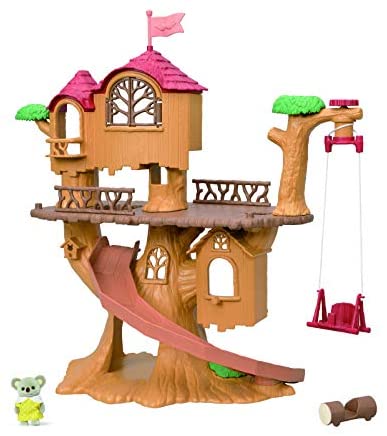 Calico Critters Adventure Treehouse Gift Set, Collectible Dollhouse, Figure and Accessories