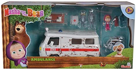 Masha & The Bear Masha Playset – Ambulance Ages 3+